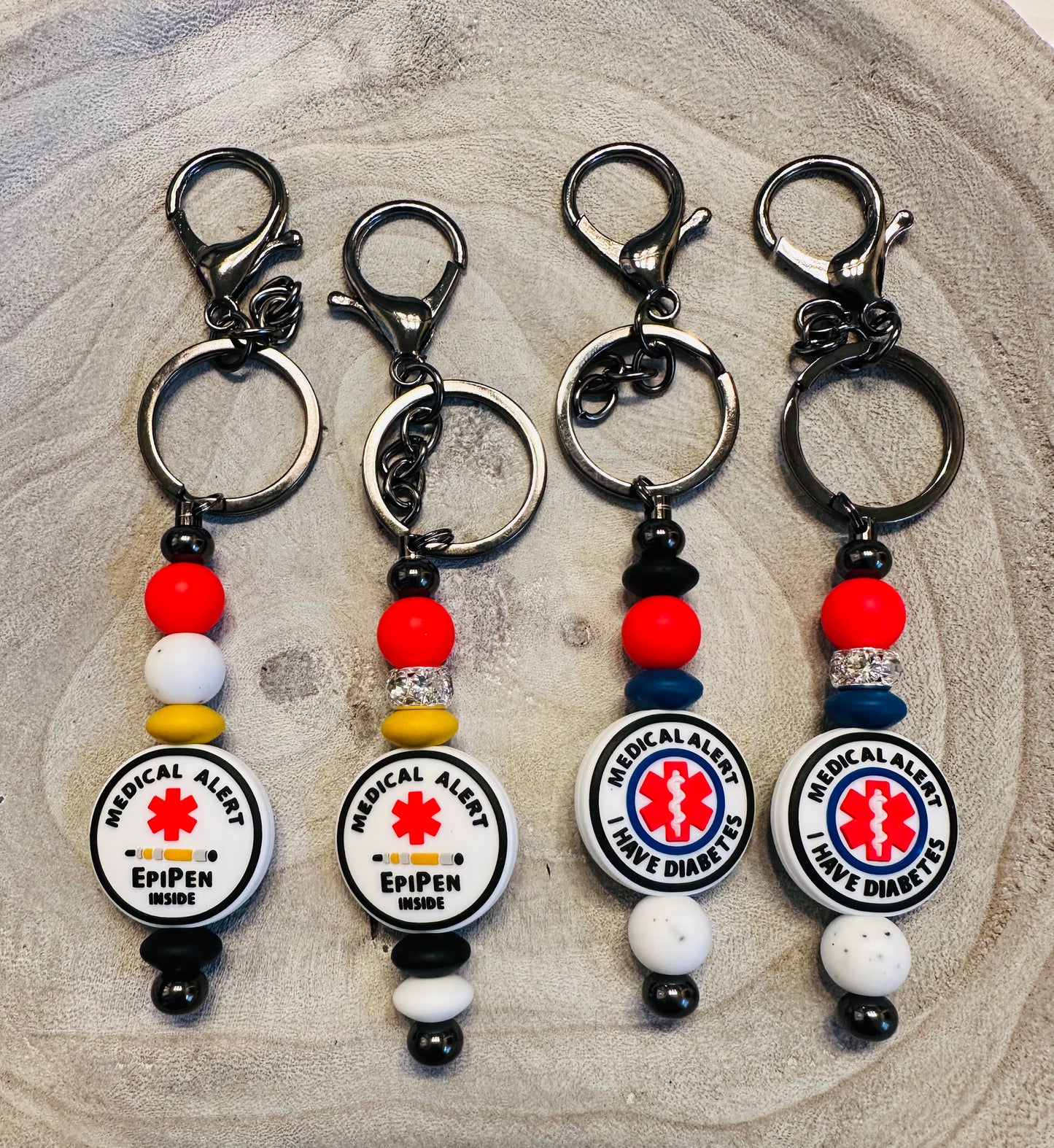 Epi Pen & Diabetes Medical Keychains