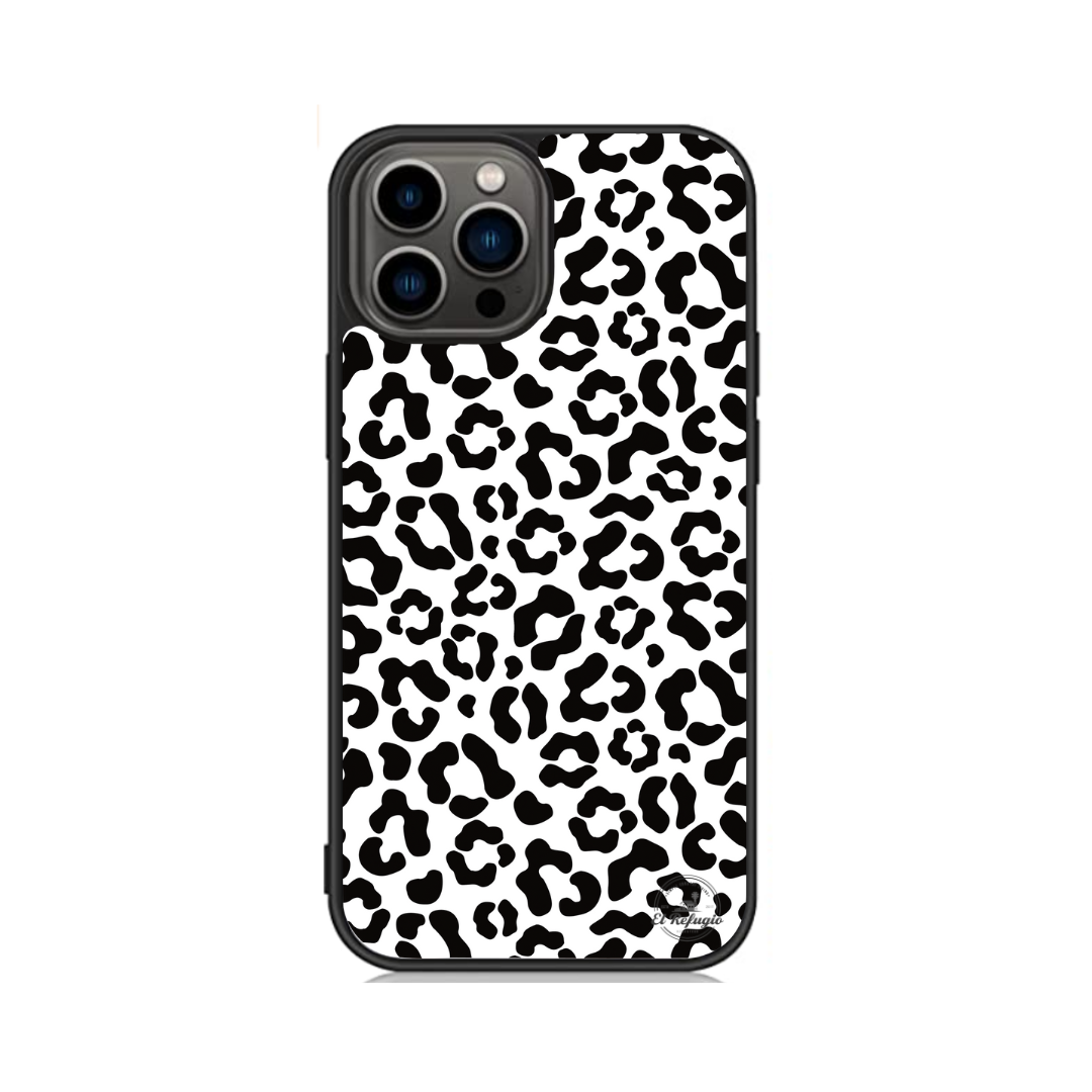 Black Cheetah Print iphone case