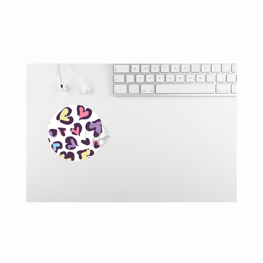 Cheetah hearts MousePad