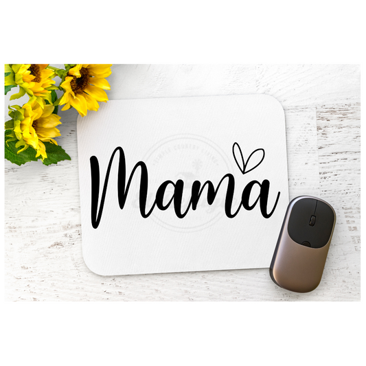 Mama W/Heart Mouse Pad