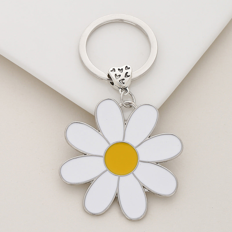 Daisy Flower Keychain